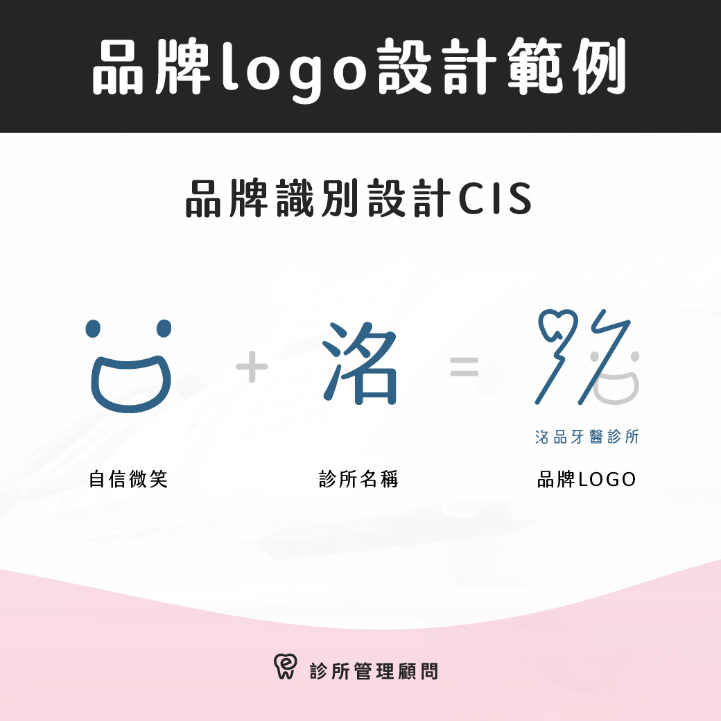 診所品牌 Logo 設計範例｜dentall 診所管理顧問